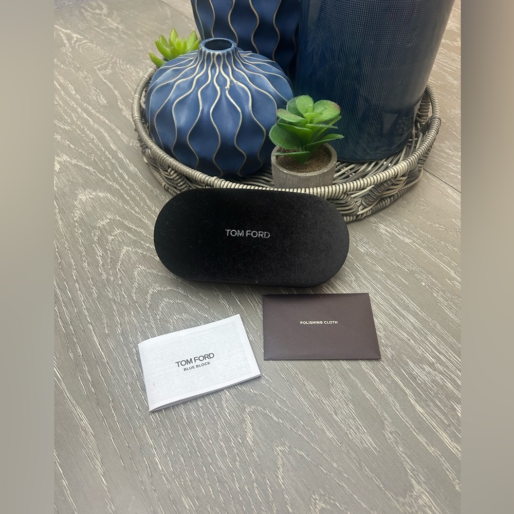 Tom Ford Black Velvet Sunglasses Case with Branded Cloths